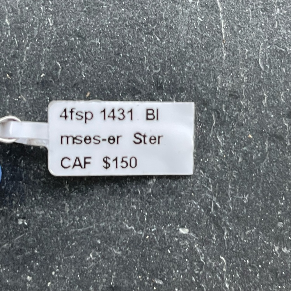 Elegant Sterling Silver 925 Blue Star Sapphire Pendant - Picture 8 of 11